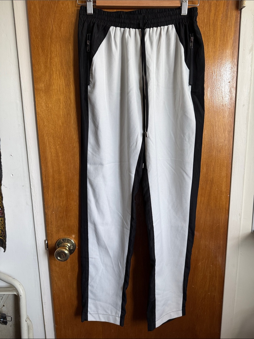 Black and White Casual Pants